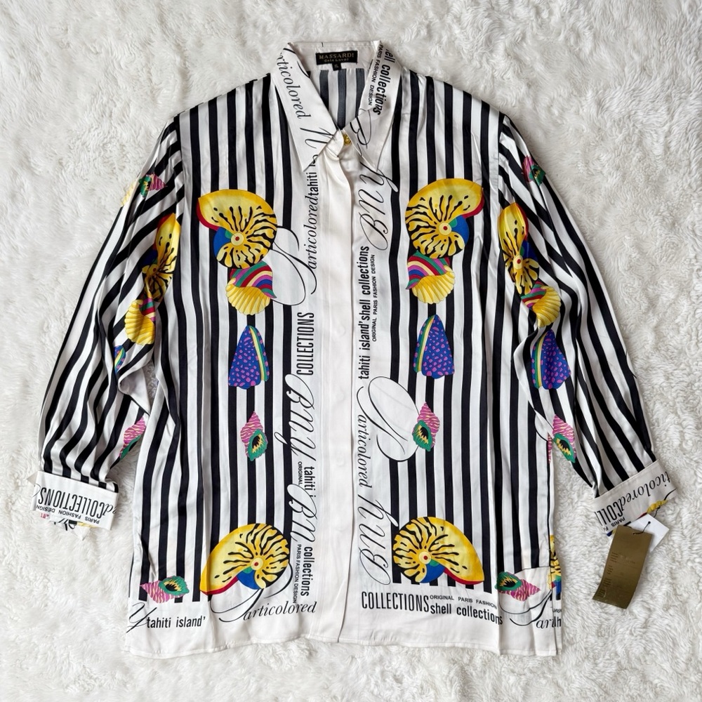 Colorful Striped Button Down Shirt